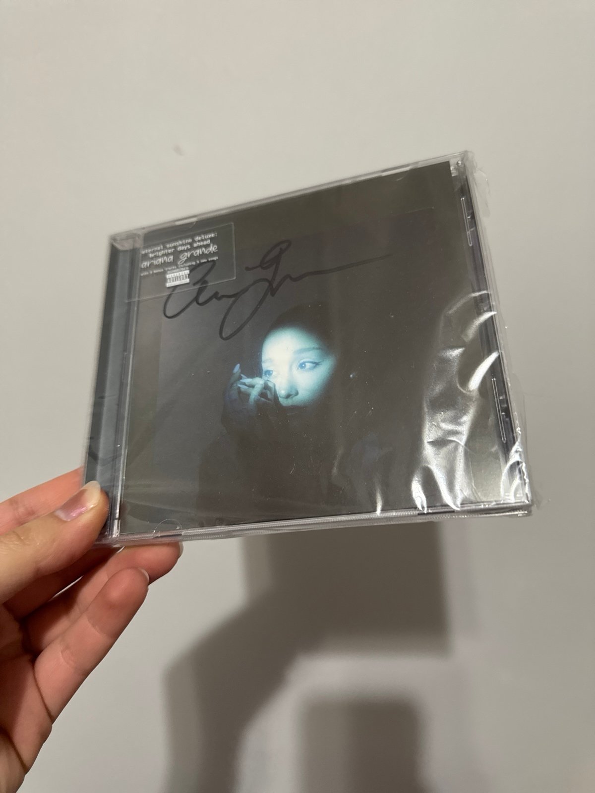 Ariana Grande Eternal Sunshine Deluxe Brighter Days Ahead CD Signed Insert