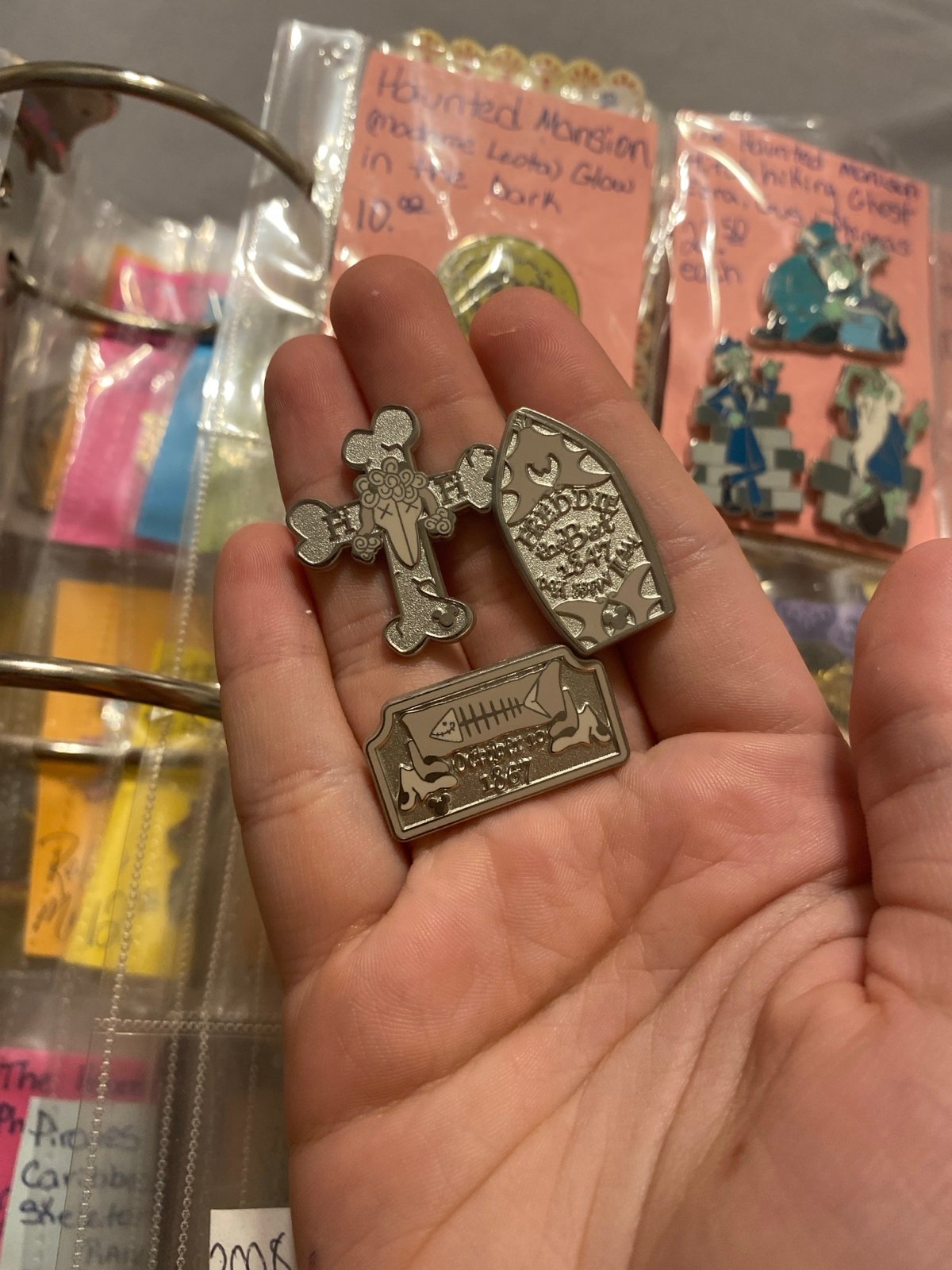 Hidden Mickey haunted mansion tombstones set