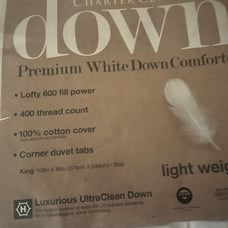 Charter Club European White down king