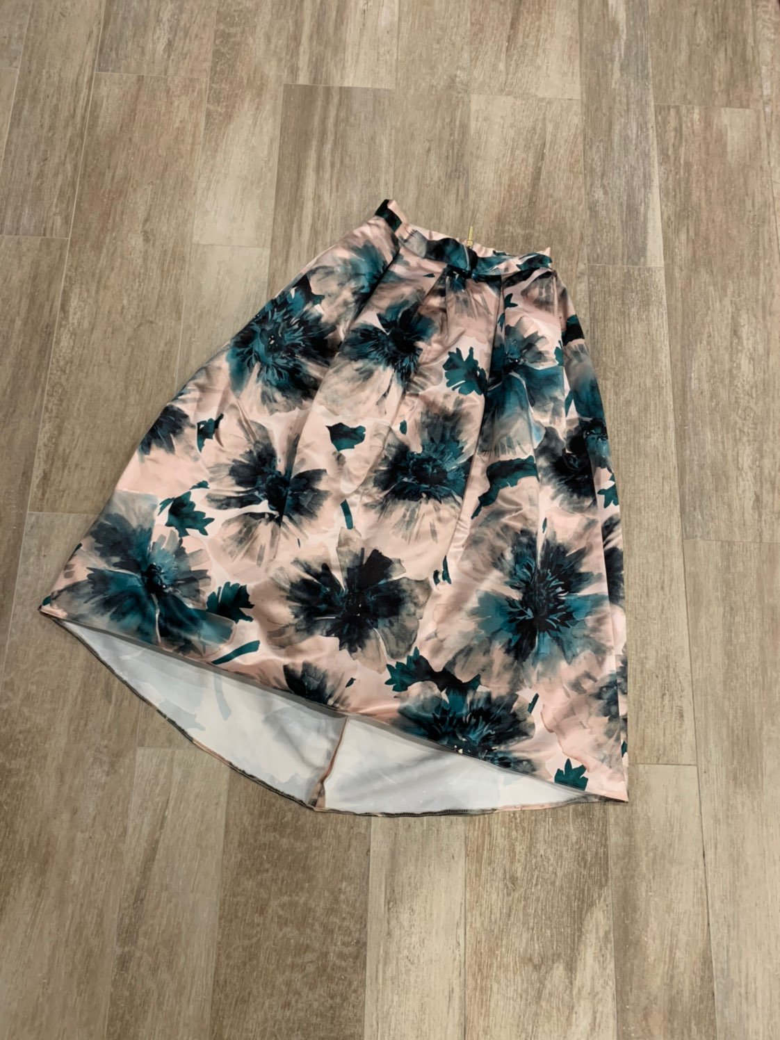 Floral midi hoop skirt