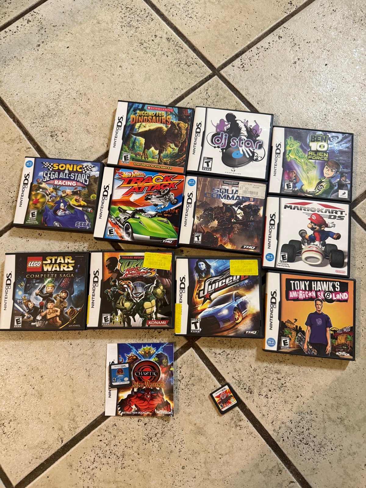 Nintendo DS - Lot of 10Games - All with Original Cases & Manuals, 2 cartridges