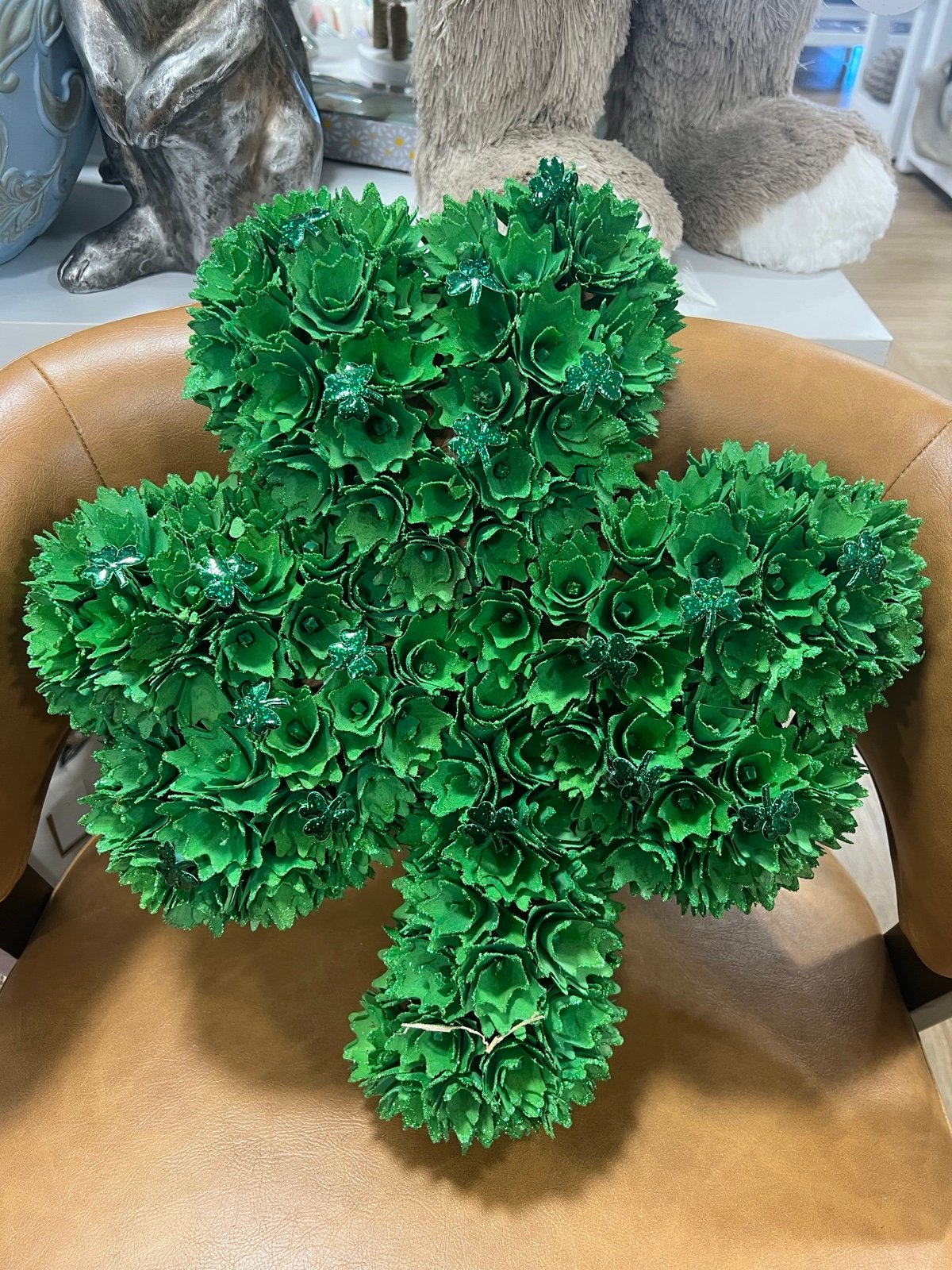 Shamrock Woodcurl Wreath !