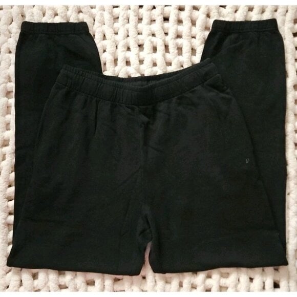 PACT 100% Organic Cotton Joggers Black Unisex Sweatpants Size Medium New