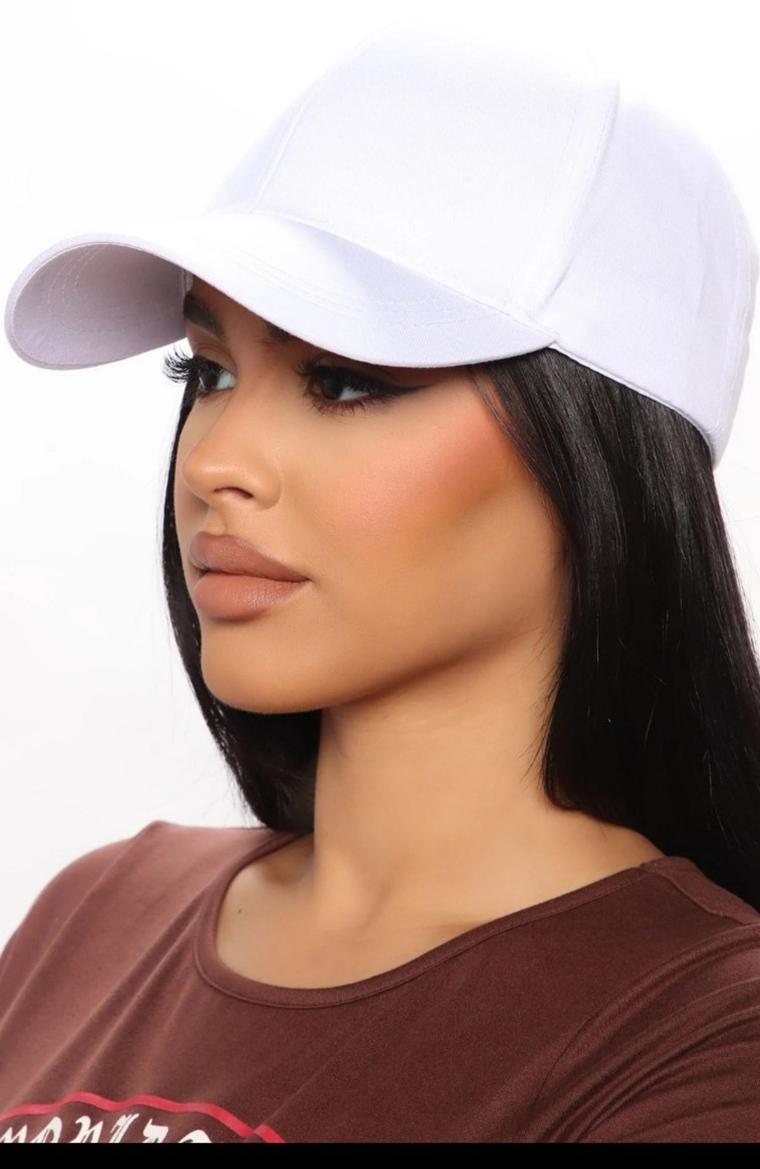 New with Tags FN Fashion Nova White Everyday Baseball Hat womens Adjustable