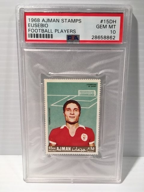 exciting promotions 1971 AJMAN EUSEBIO STAMP SOCCER PSA 10 Toys & Collectibles exciting promotions 1971 AJMAN EUSEBIO STAMP SOCCER PSA 10 Toys & Collectibles