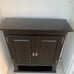 3 Tier Shelf Wooden Double Door Cabinet Extra Shelves On Bottom & Top Any Room