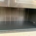 3 Tier Shelf Wooden Double Door Cabinet Extra Shelves On Bottom & Top Any Room