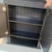 3 Tier Shelf Wooden Double Door Cabinet Extra Shelves On Bottom & Top Any Room