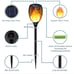 Solar Lights Outdoor Decorative, Pack of 6 Ultra-Lager Solar Torch Light with Fl