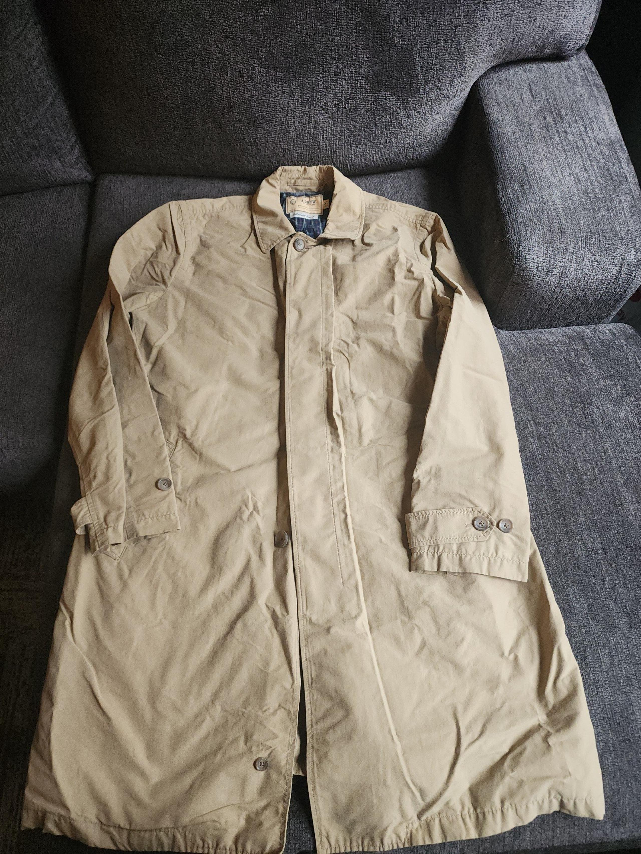J.Crew Sutherland French. trench coat men's XL