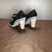 vintage Coach heels black and white size:7 1/2B
