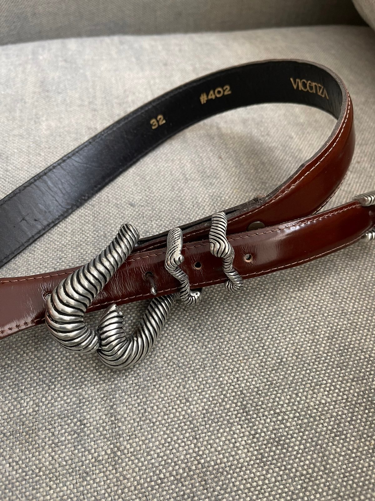 Vincenza Genuine Leather Calfskin Brown Belt