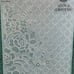 Rare Anna Griffin FLORAL CHECK Decorative Scenes Emboss Folder Elegant designs