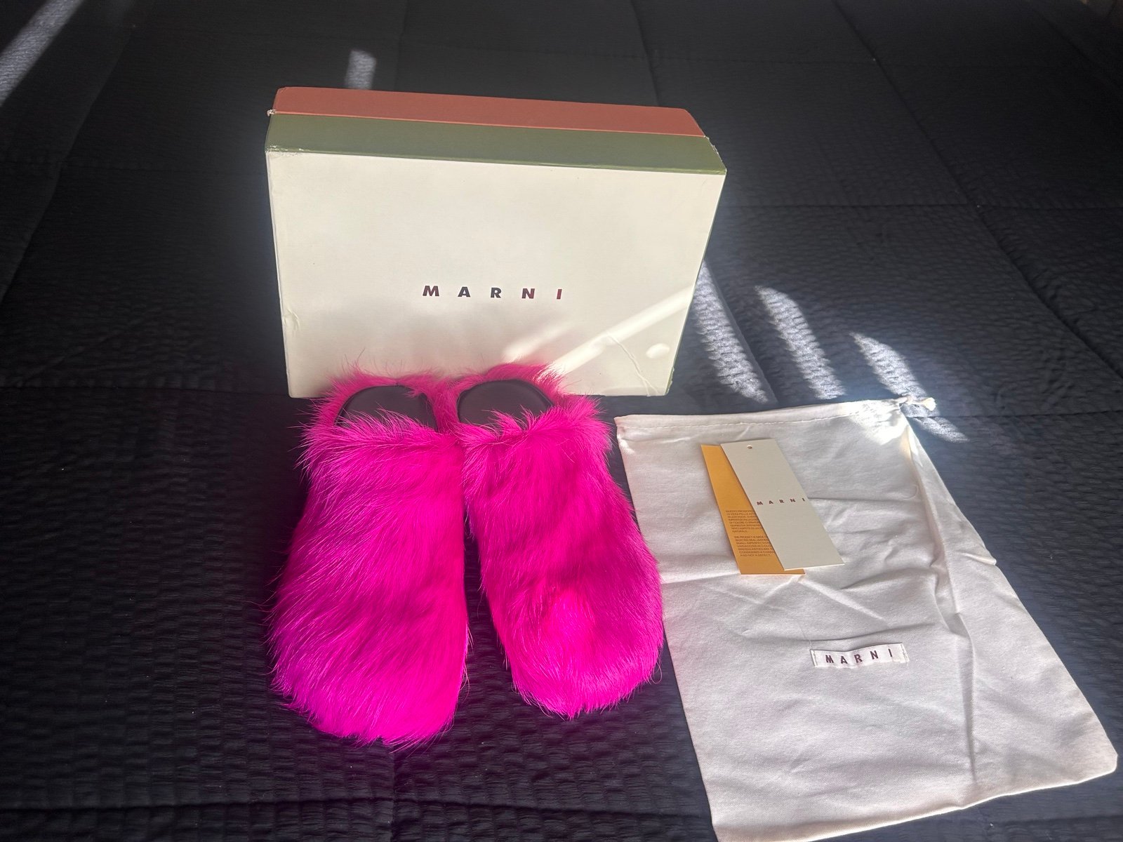 Pink Marni slippers