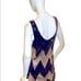 BB Dakota Rhinna Sequin Chevron Tank Slip Dress Size Small Black Silver NWT