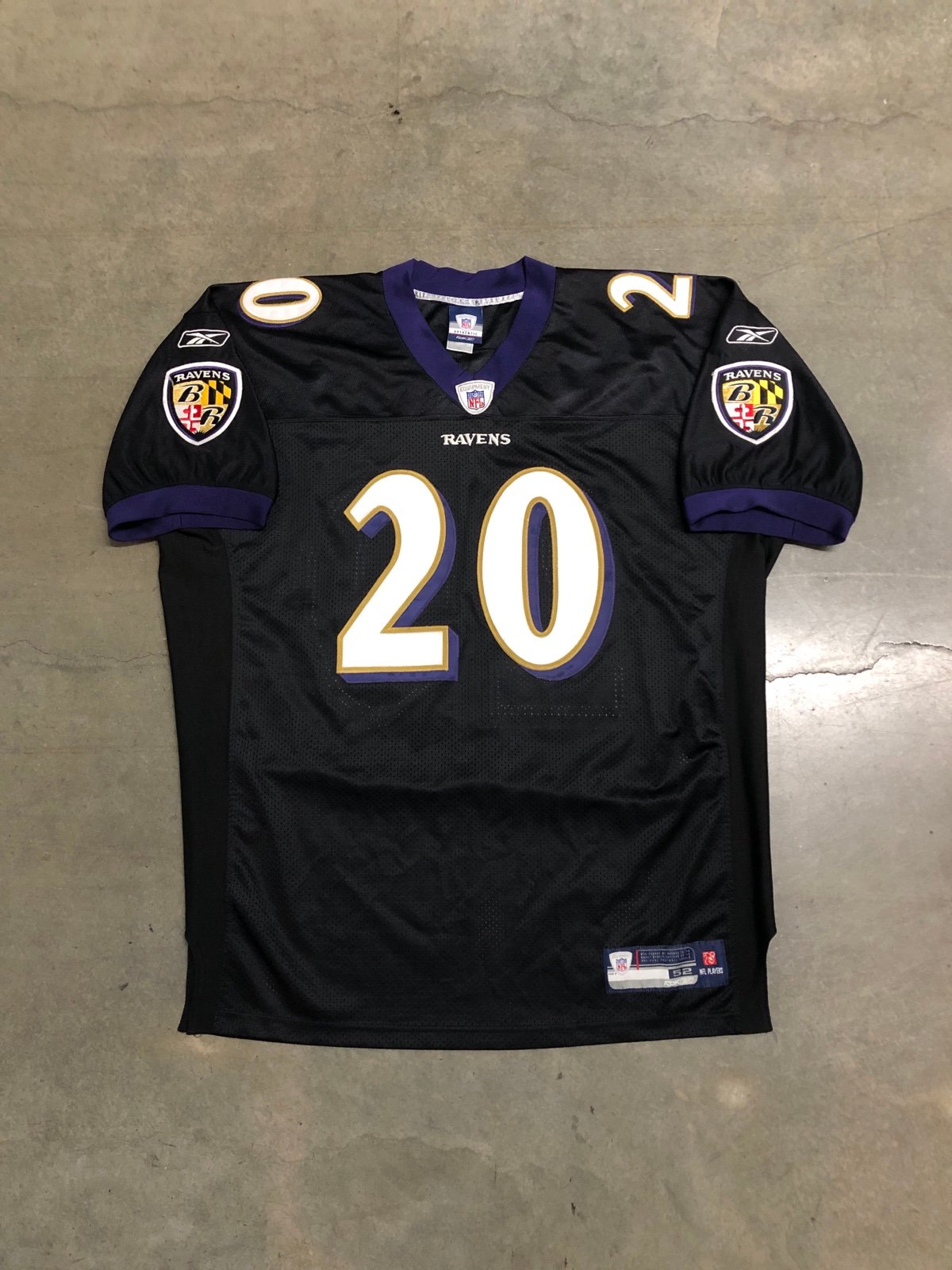 2000’s Baltimore Ravens Ed Reed #20 Authentic Reebok NFL Jersey Men’s 2XL-52