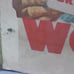 Vintage Double Fresh Wonder Bread Cardboard Store Sign
