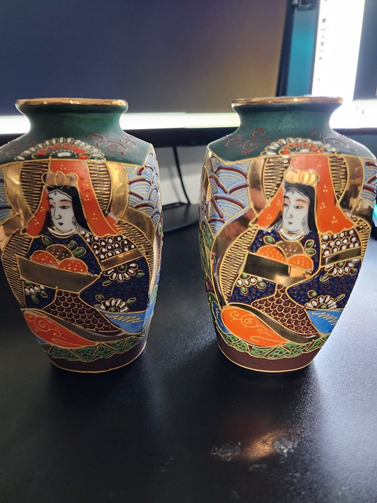 2 Wise Men Moriage Made in Japan Vintage x2
