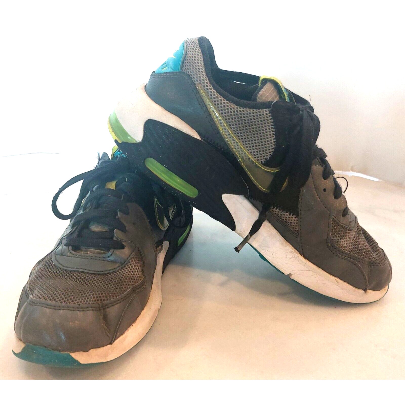 Nike Air Max Excee 'Power Up' 5.5 Youth, Particle Sea Green and Lime CW5834-001