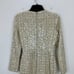 Gianni Bini Lissy Dress Tweed Long Sleeve Button Sequin Beige Preppy US 2 NWT