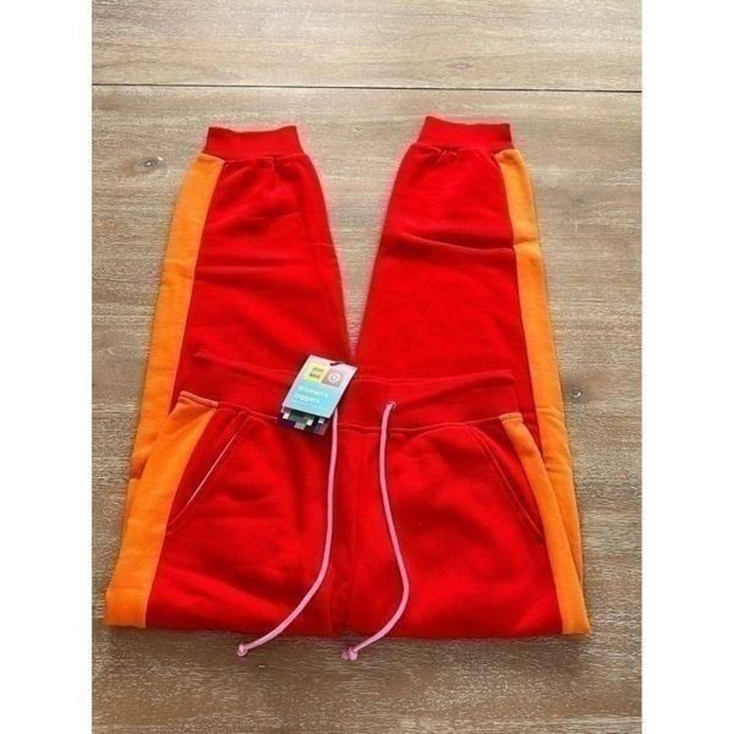 LEGO Collection x Target Women's Side Striped Jogger Pants - Red Size Medium