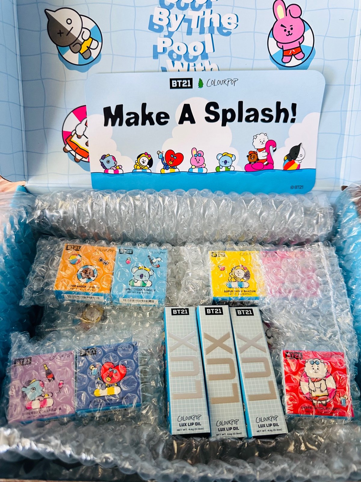 KPOP BTS BT21 x Colourpop PR Boxed Set!