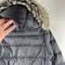 The North Face womens long black puffer 600 fill down jacket with faux hood
