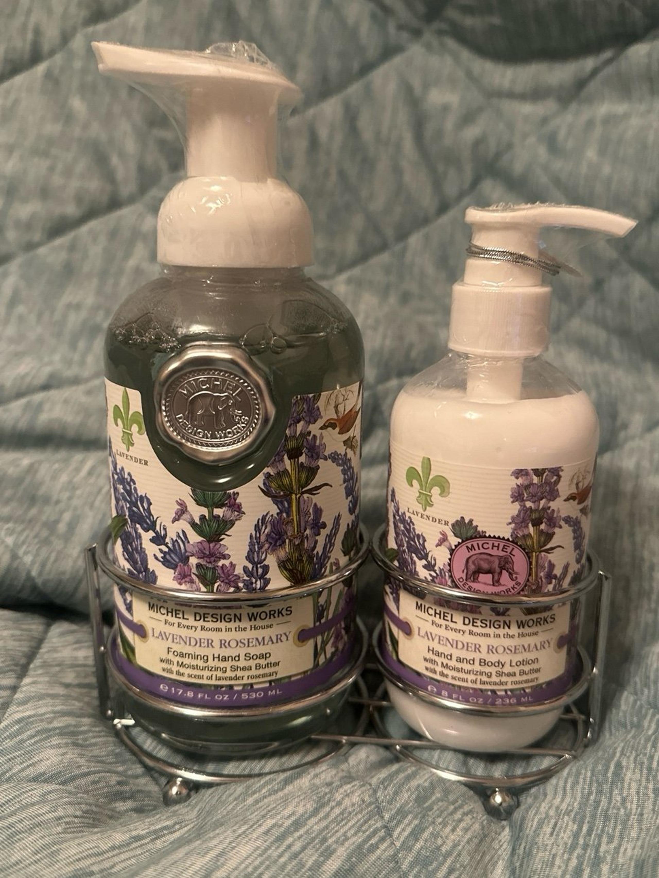 Michel Design Work Lavender Rosemary Foaming Hand Soap & Hand & Body Lotion Set