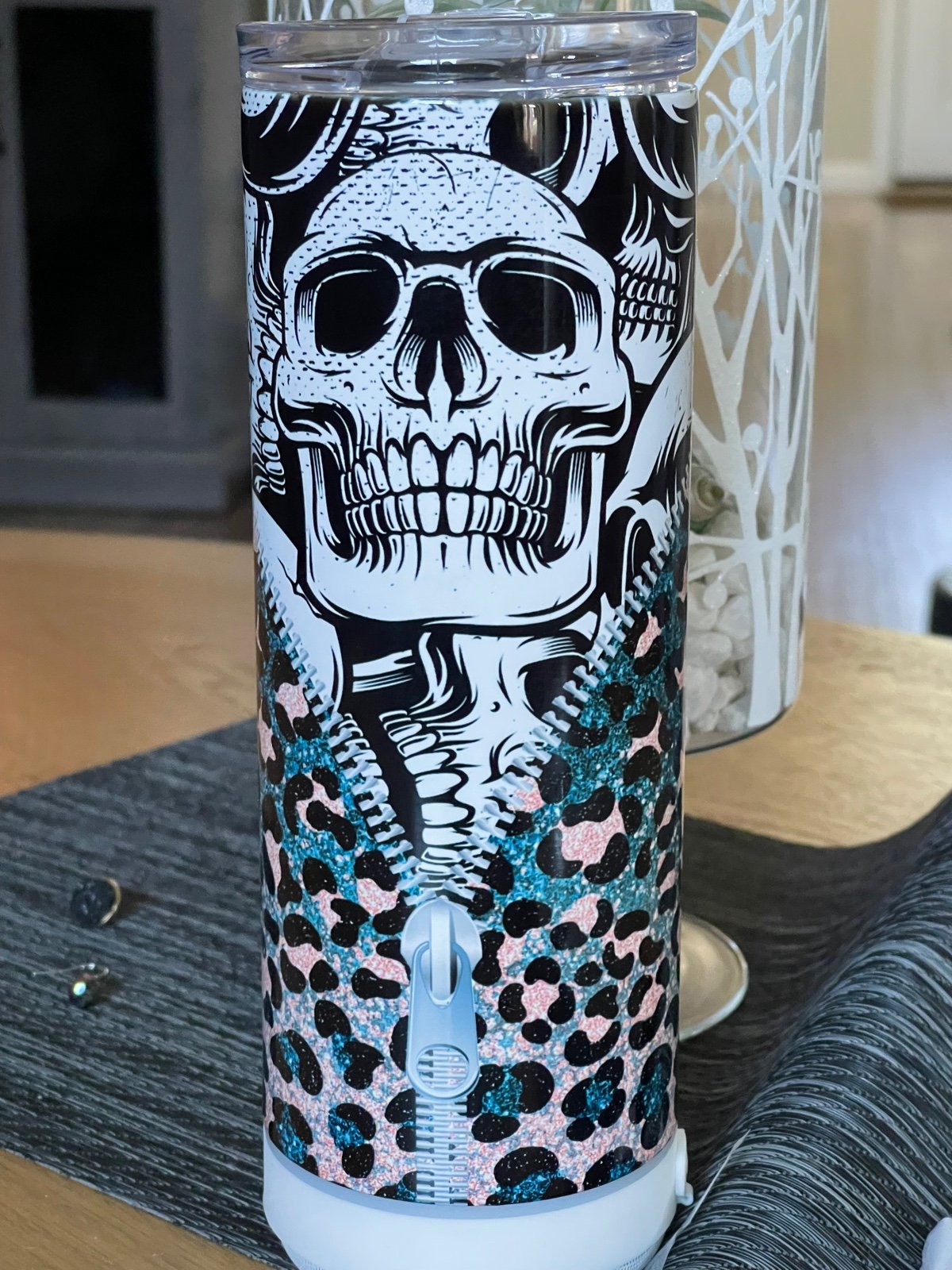 25 0z tumbler with Bluetooth speaker