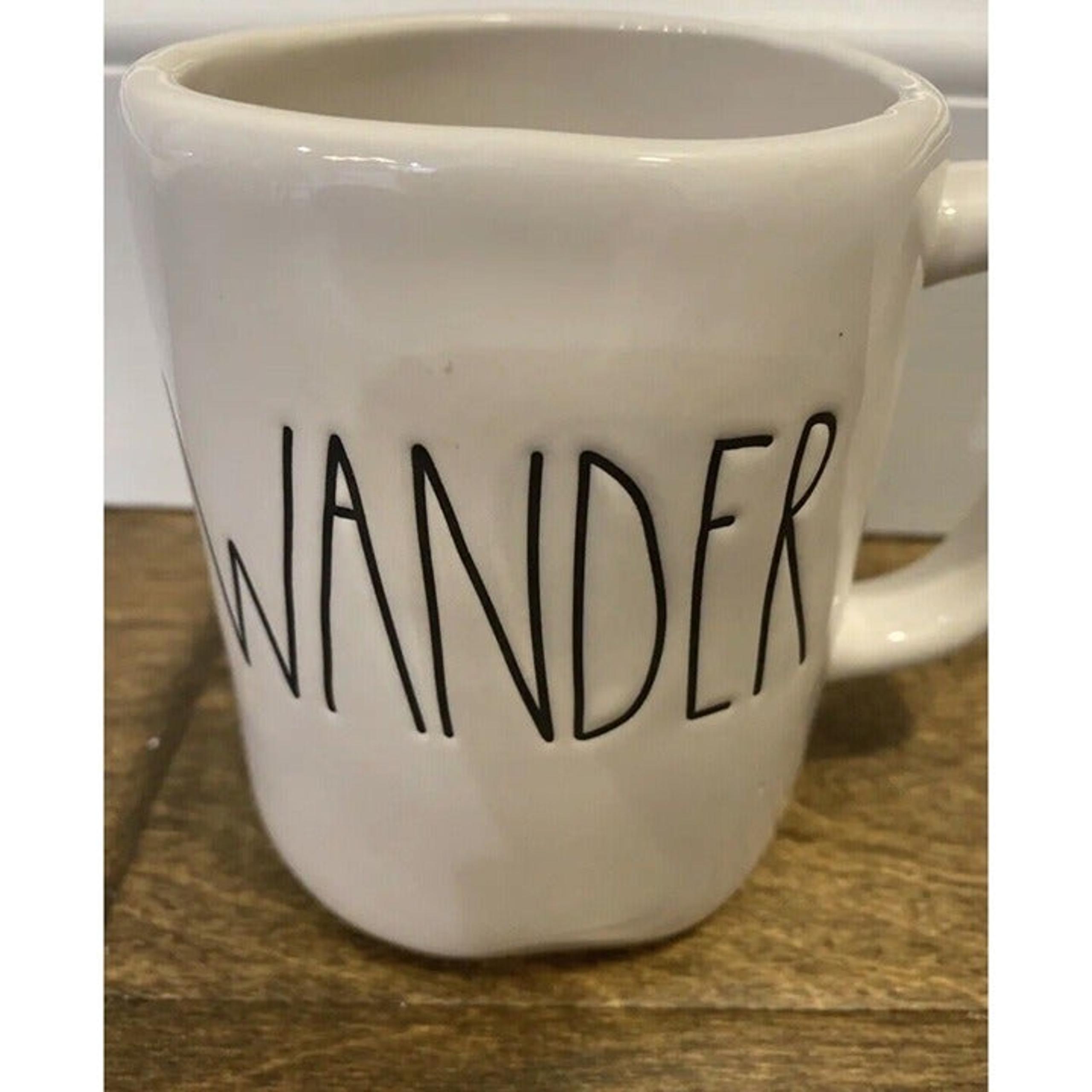 Magenta Mug Coffee Tea Decor Ivory Cup. Great Gift  By Artist RAE DUNN. WANDER