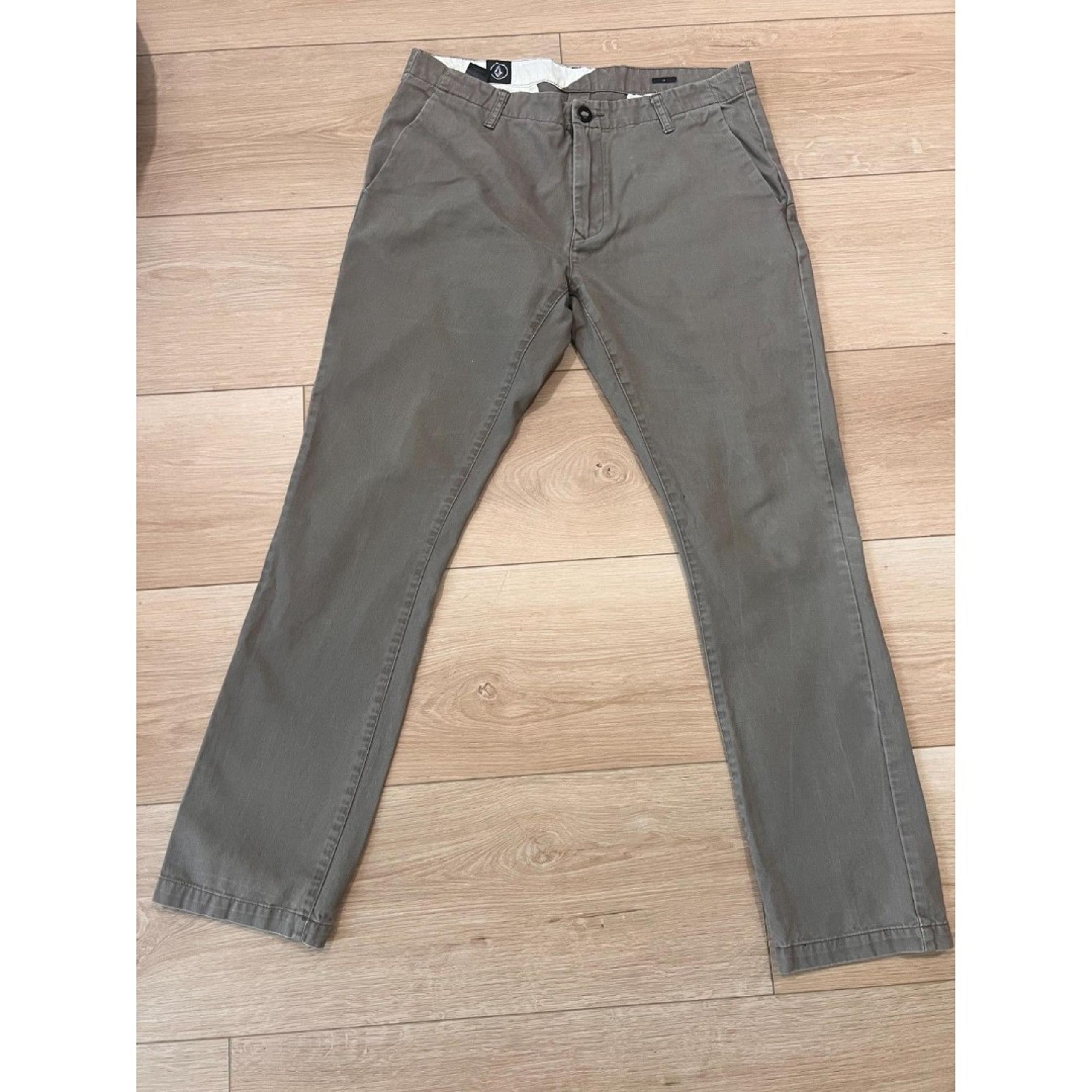 Volcom Men's Modern Fit Chino Pants Grey Size 33