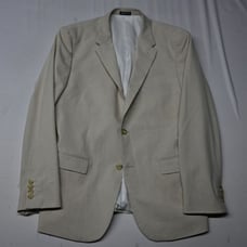 Suit Shop 44R Beige Stretch Slim Fit Mens Blazer Suit Jacket Sport Coat