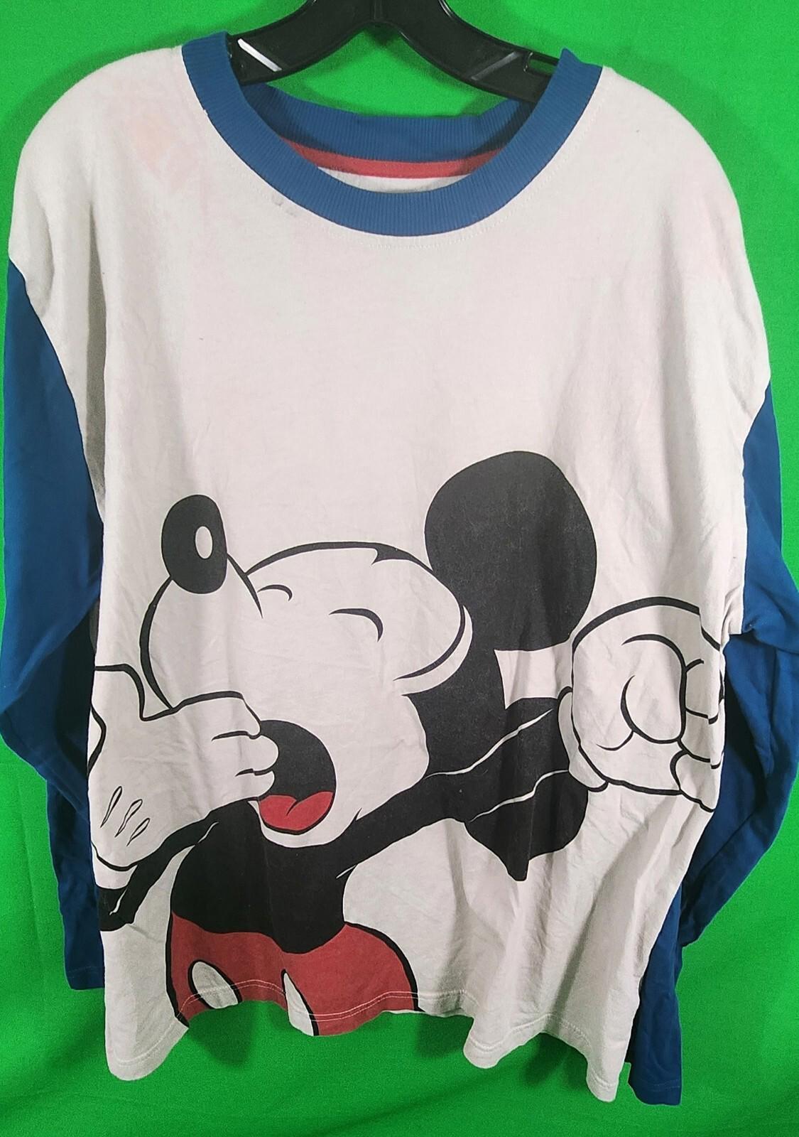 Disney Parks Mickey Mouse Long Sleeves Pullover Top Shirt