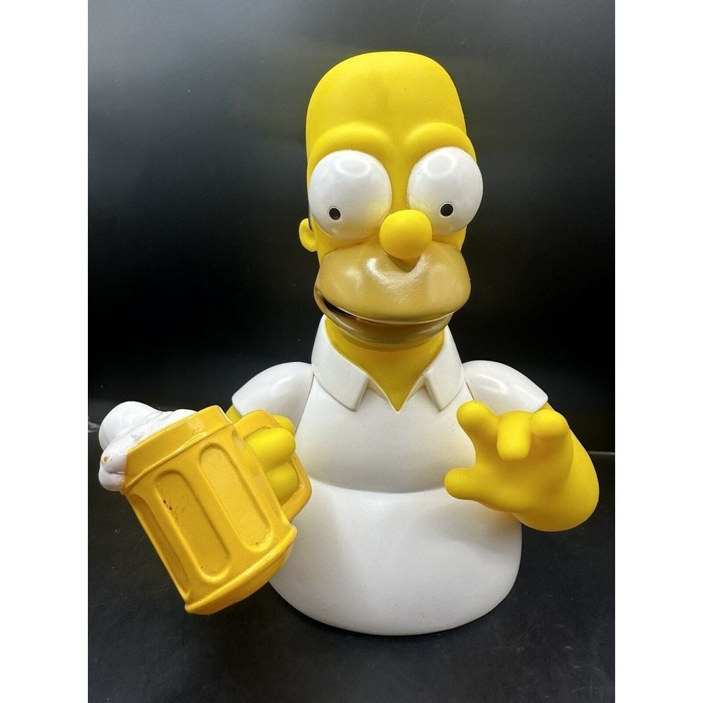 The Simpsons Homer with Beer Bust Bank 2015 Collectible Monogram RARE *no Lid