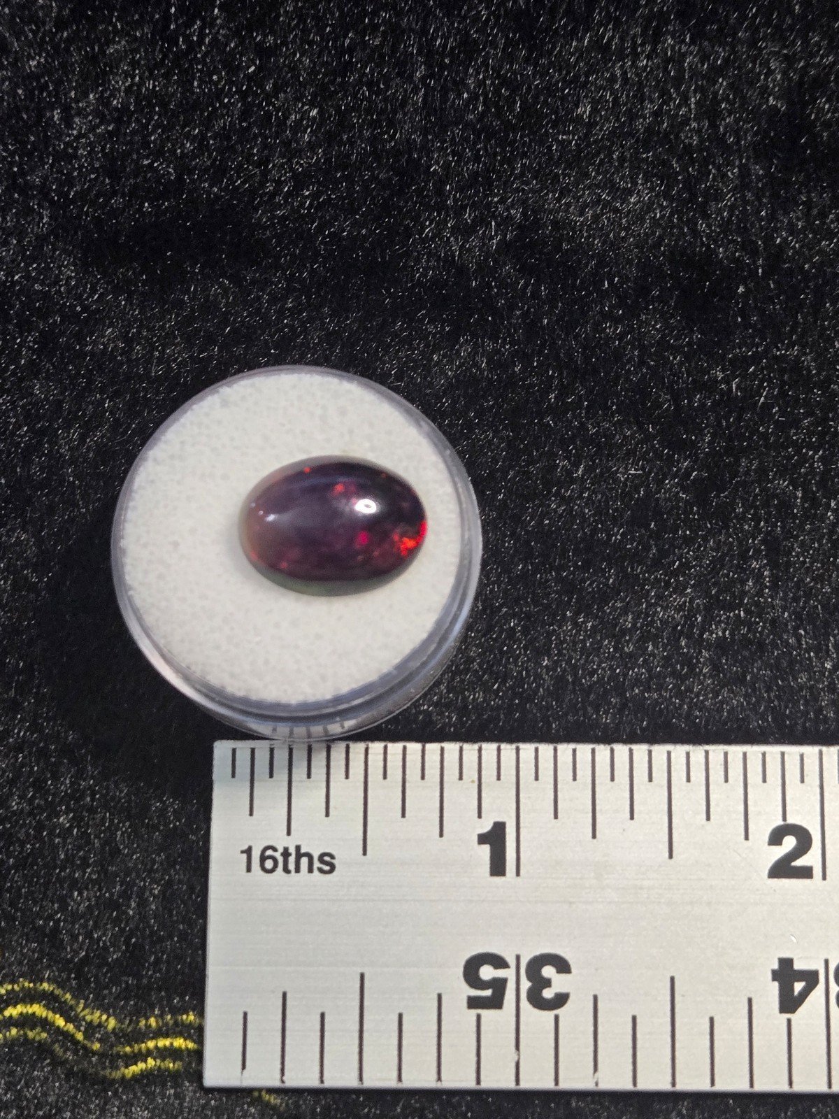 Natural Smoked Dark Opal Cabochon 5ct Fossils & Minerals