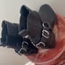 Sam Edelman Leather Bellamie Boot Black Moto Western Ankle Boots Size 7M NEW!