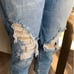 ✨Hollister raw hem distressed capri cropped blue jeans 7