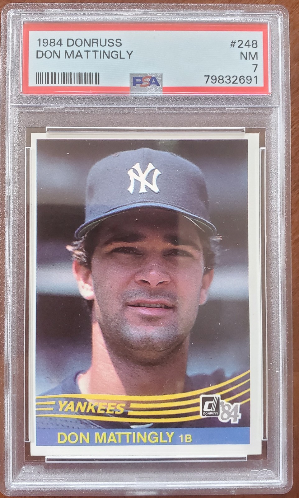 1984 Donruss Don Mattingly RC PSA 7
