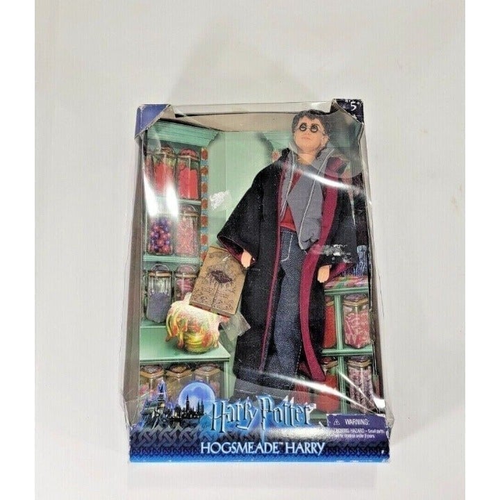 Harry Potter 2003 HOGSMEADE HARRY 11" Doll Action Figure w/ Real Clothing boxed