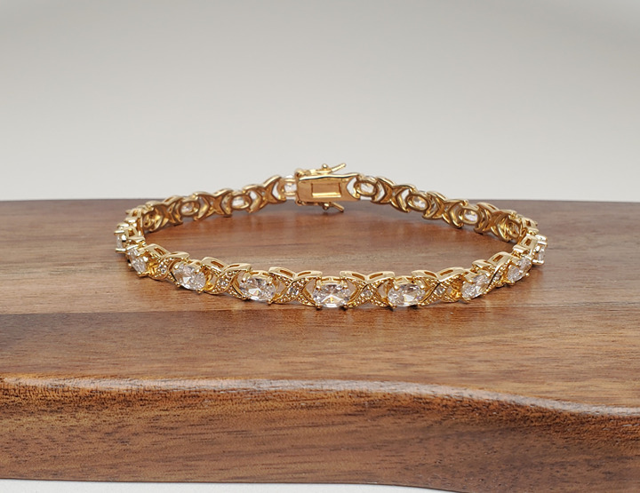 14K Gold 8 Womens 2ct Diamond Tennis Bracelet Ladies New 14 K Silver Jewelry