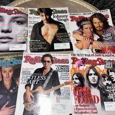 Lot of 6 Vintage Rolling Stone Magazines. 1983, 2007, 2008. Britney Spears, John
