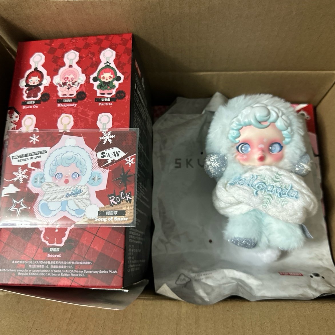 Pop Mart Skullpanda Winter Symphony Plush Pendant - Song of Snow Confirmed