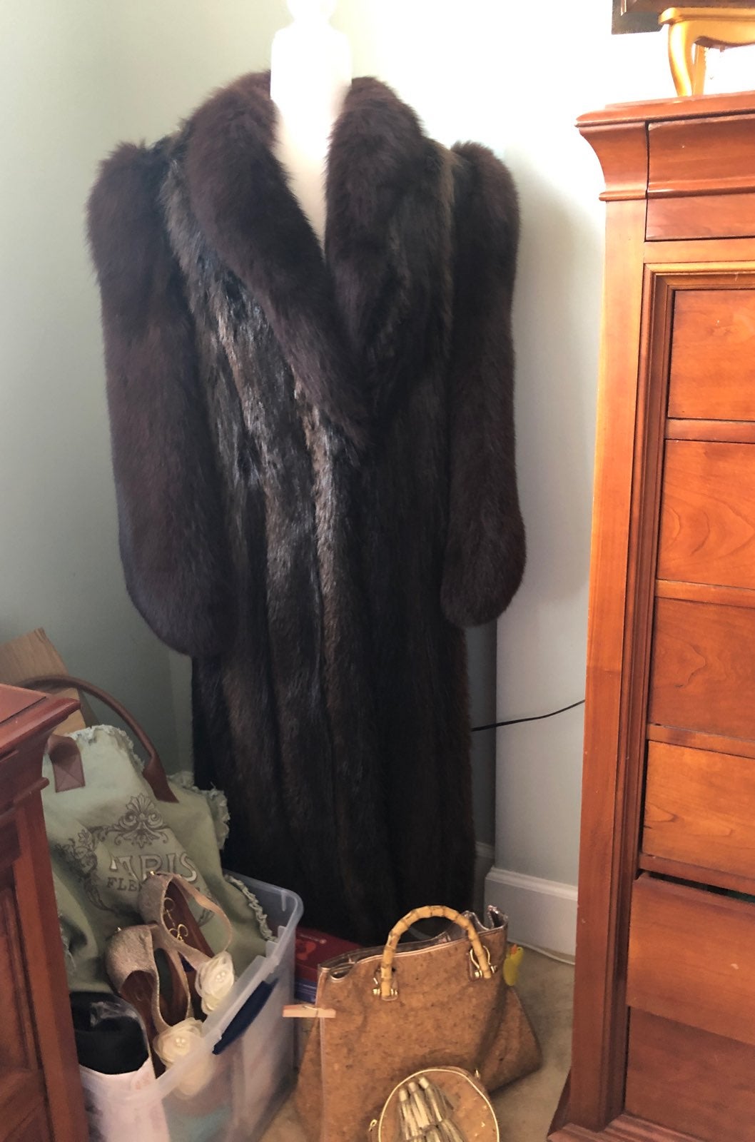 Full length mink coat