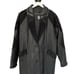 Vintage 90s Greg Bell Genuine Leather Coat Embossed & Trimmed Duster Size XL