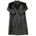 Vintage 90s Greg Bell Genuine Leather Coat Embossed & Trimmed Duster Size XL
