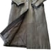 Vintage 90s Greg Bell Genuine Leather Coat Embossed & Trimmed Duster Size XL