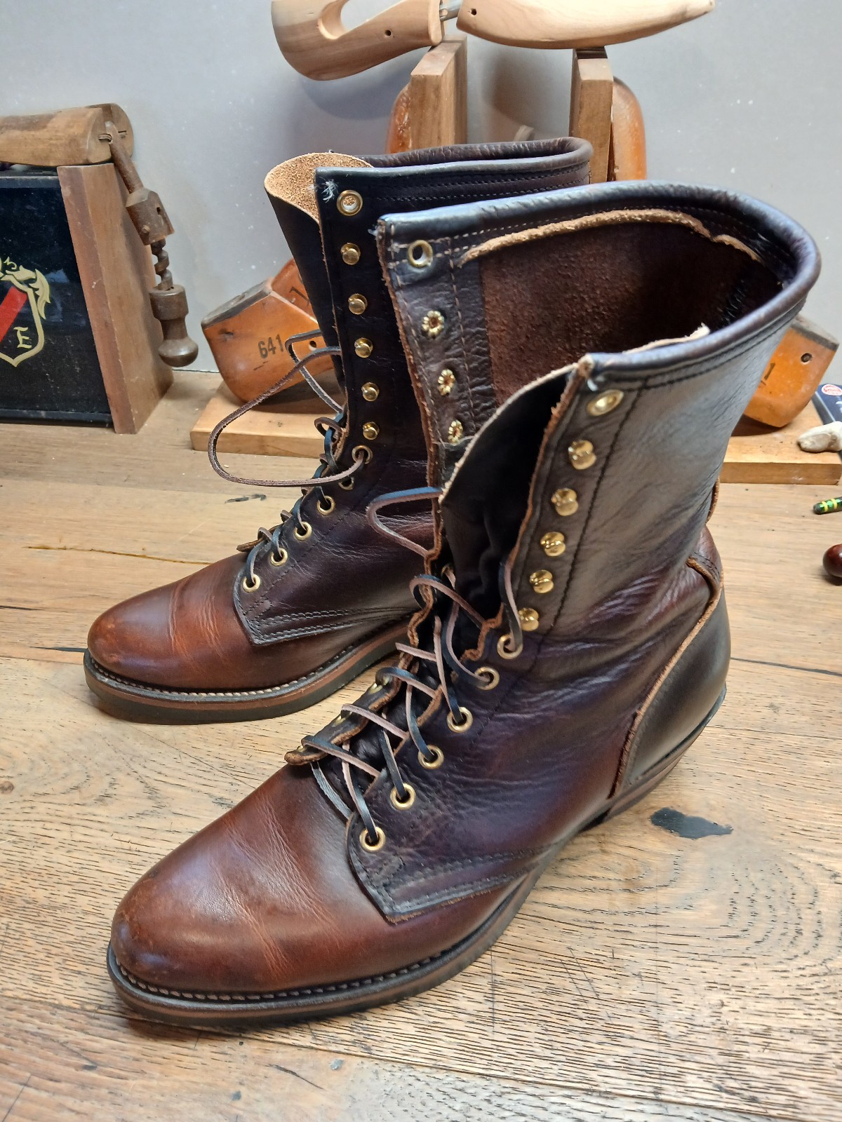 VTG PD Tuff Boots Packer style 8.5 D Men's
