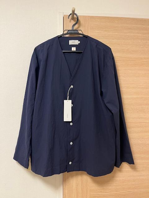 RINEN x ill Strong Twill Cardigan Shirt NAVY strato