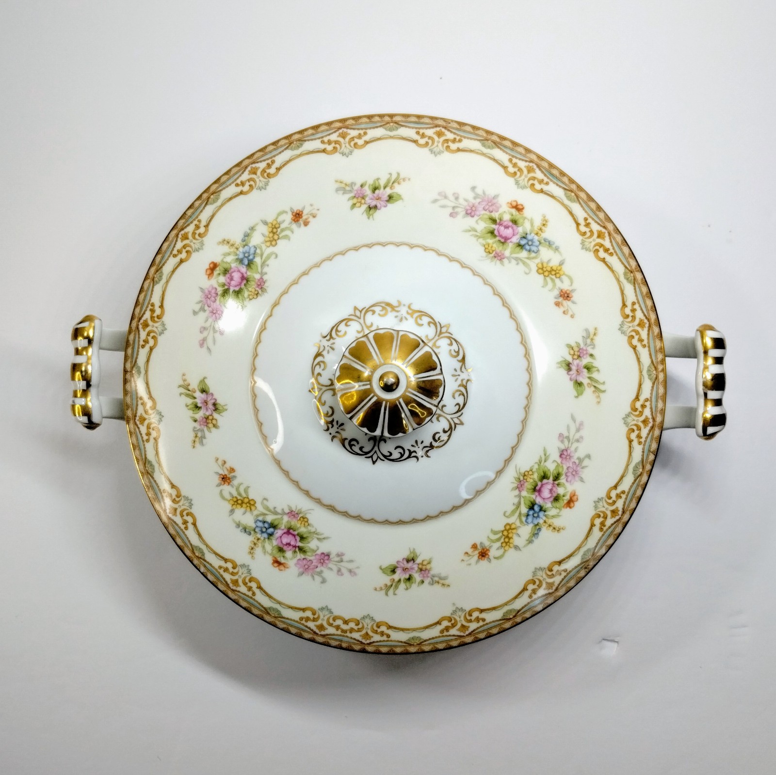 VTG Noritake China Serving Bowl Lid 4903 Sherwood Floral