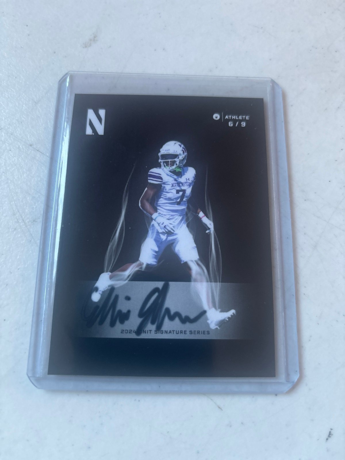2024 Onit Northwestern Calvin Johnson II Auto 6/9 Card